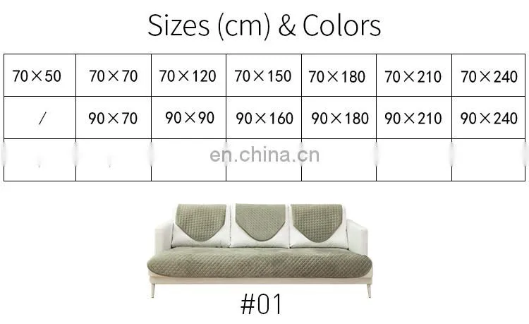 100% Polyester Anti-slip Furniture Protector Quilted Bias Stripe Couch Cover Seat Sofa Slipcover Set