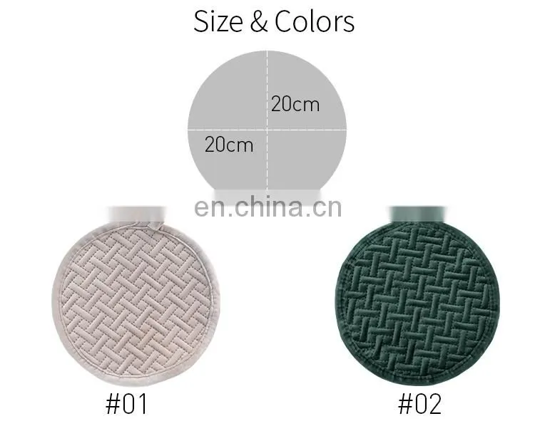 100% Polyester Kitchen Hot Pad Heat Resistant Coaster Potholder for Cooking Pot Holder
