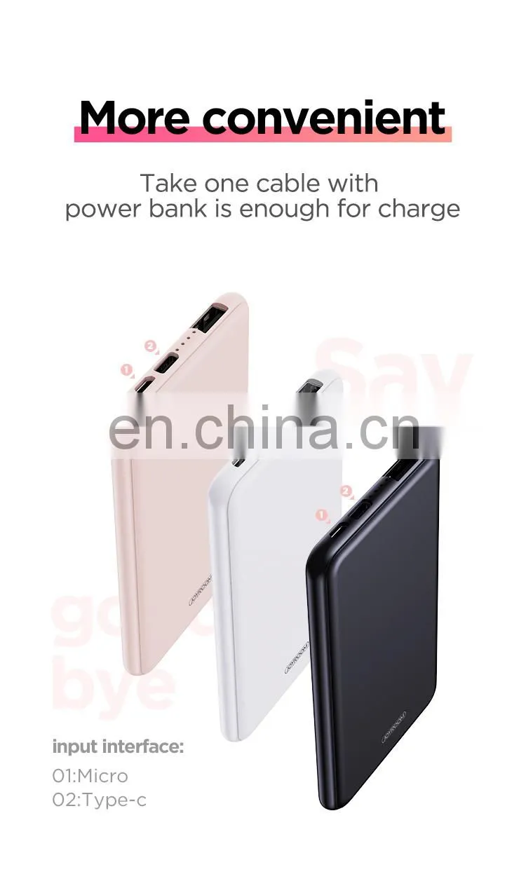 Joyroom powerbank classical power powerbank 5000 mah power bank