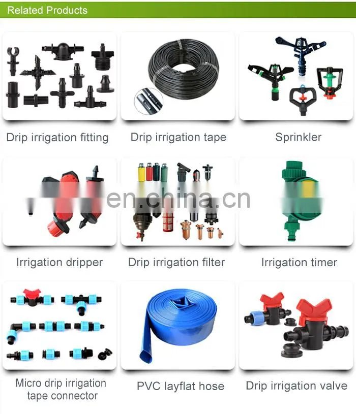 China plastic 4 holes automatic adjustable atomizing water sprinkler agriculture irrigation