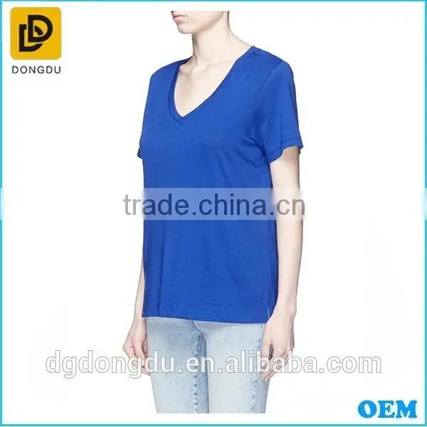 2016 Hot Sale Trendy Lady T shirt Classic Cotton Women T shirt