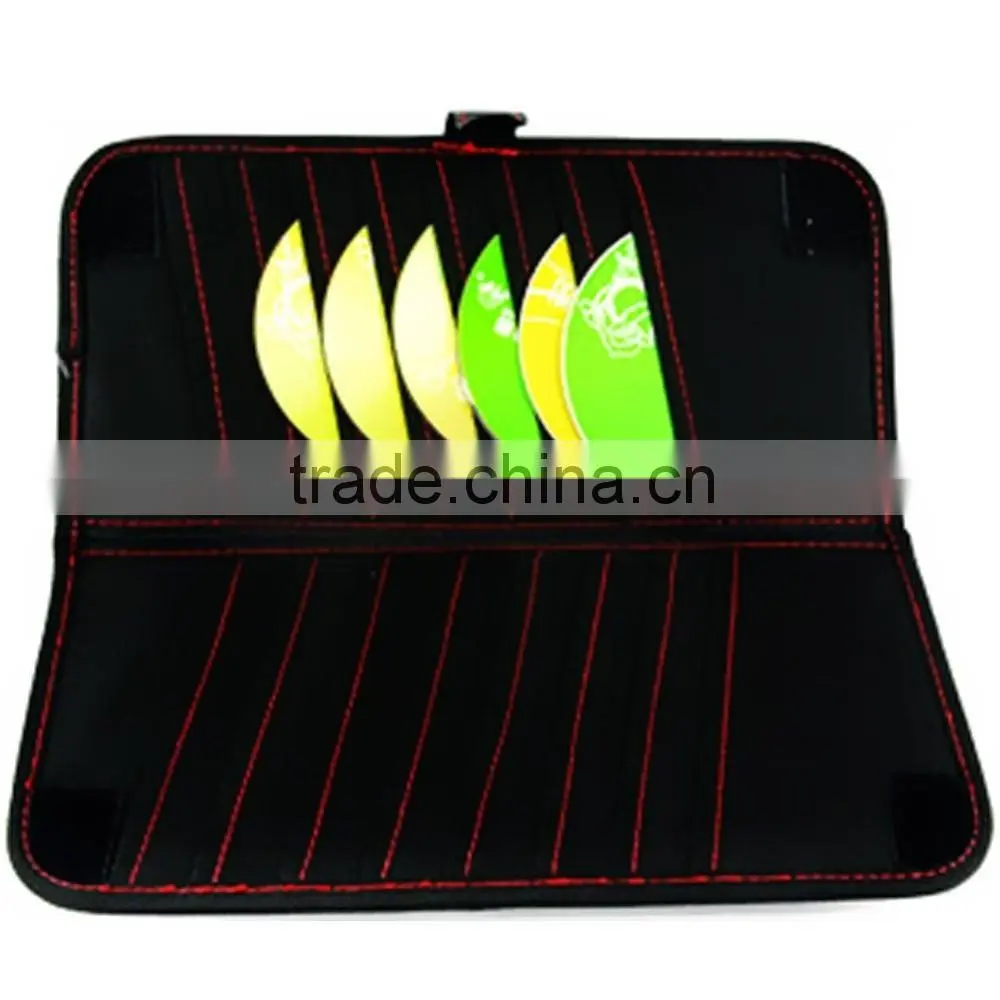 New Double-Deck Auto Car Visor CD/DVD Bag Storage Holder/Tissue Bag,Red+Black