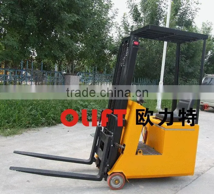 3-ponit Battery forklift 1.5 ton DC electric forklift Truck