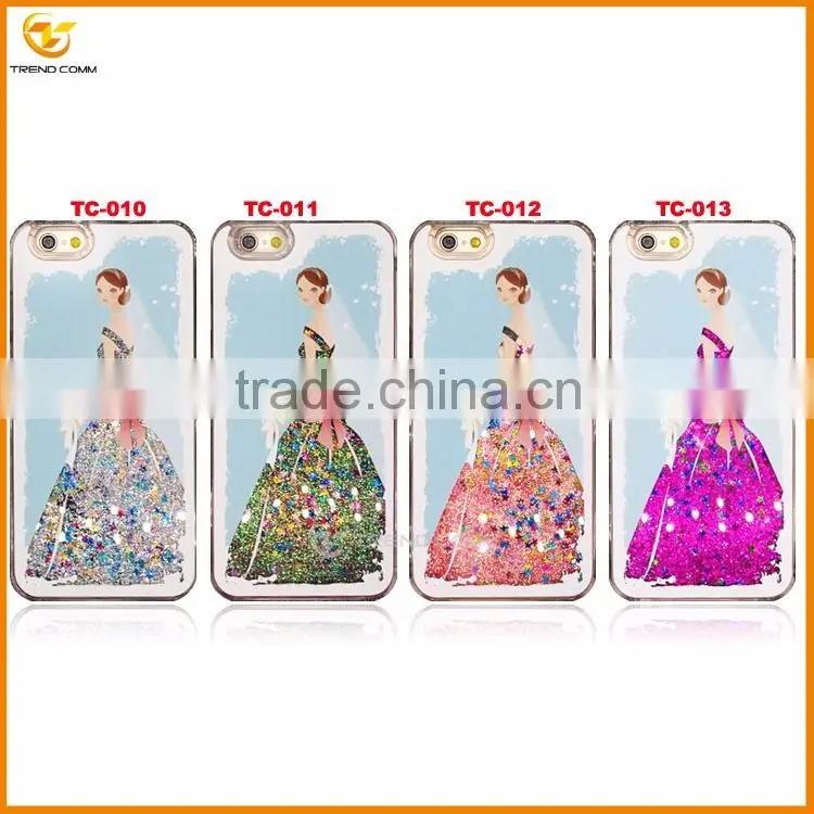 new products wedding dress quicksand tpu case for iphone 6S