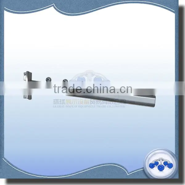 Metal chrome waterfall display hook with balls