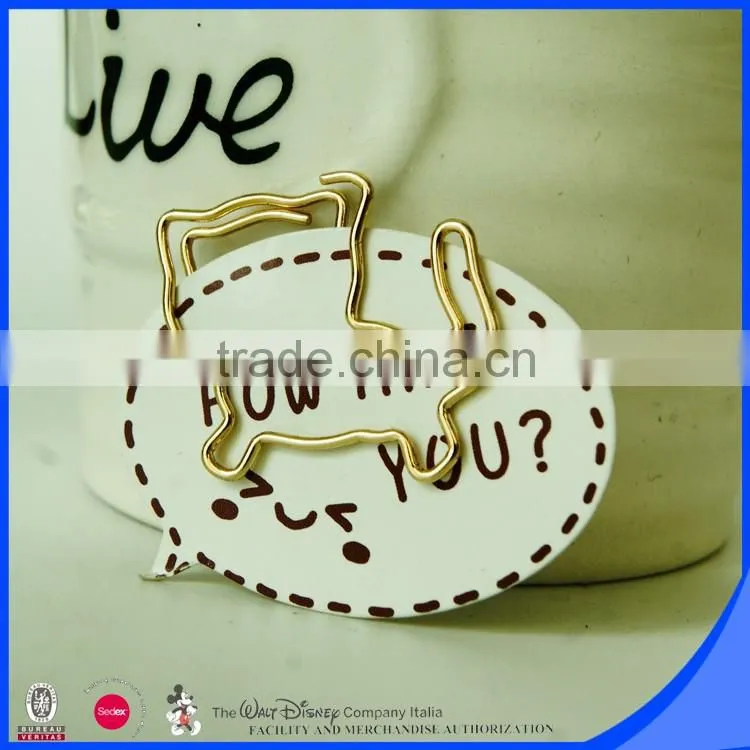 China stationery supplier lovely cat paperclips