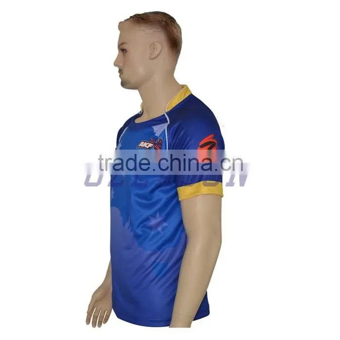 high quality OEM design pattern striped rugby jersey for tournament training