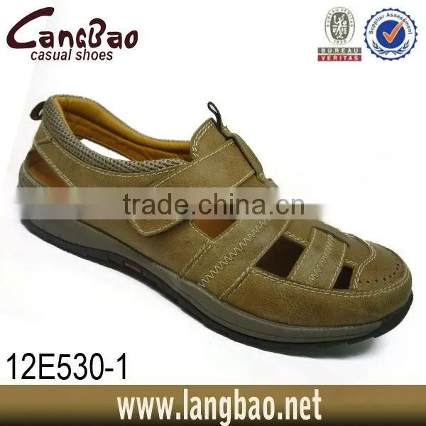 leather casual sandals men 2013