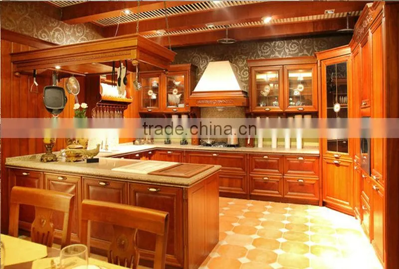 Neoclassic Solid Wood Kitchen Cabinet (SA-44)