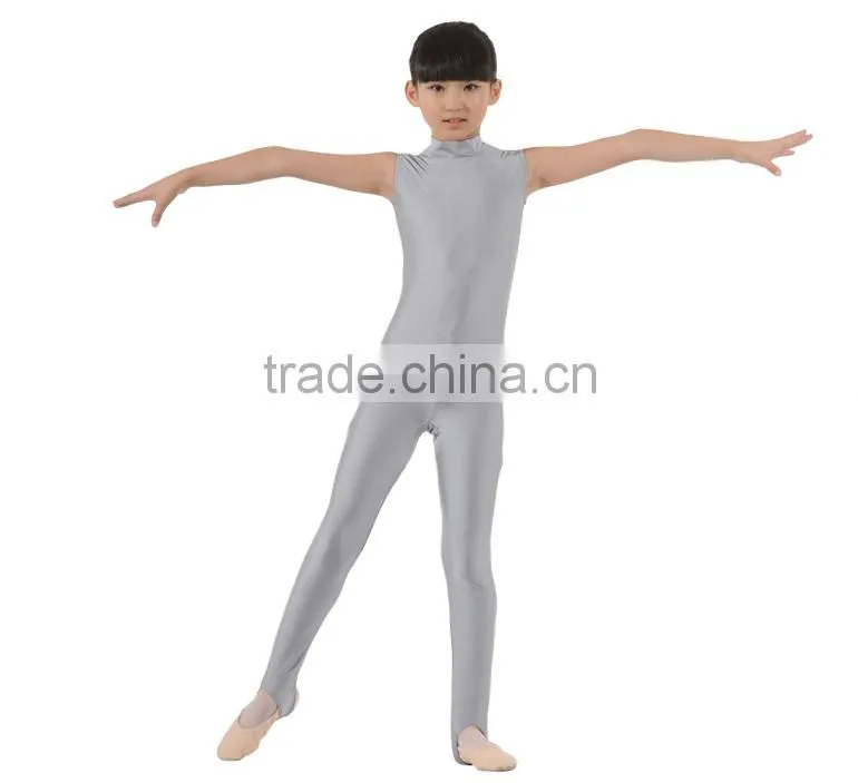 Turtle Neck Sleeveless Kids Unitards