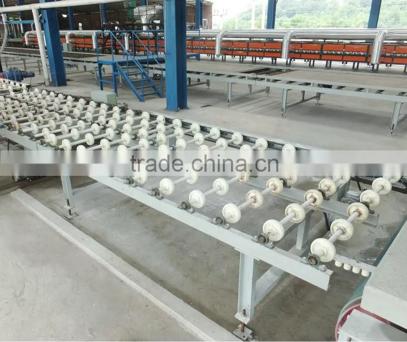 Artificial quartz stone pass-over roller table/stone slab processing machine