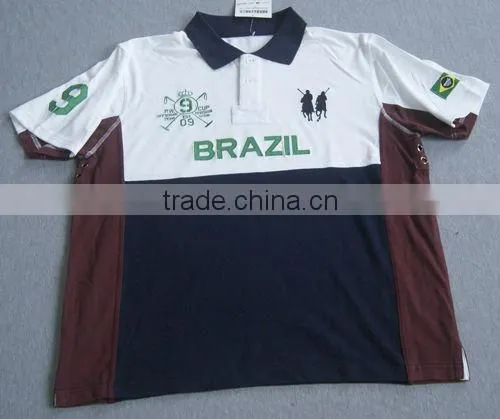 polo shirt with embroidery logo from factory/Polo wear for brazil