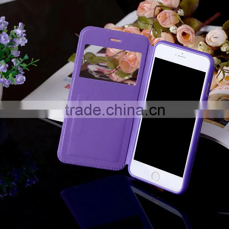Standing Book Cover PU Fabric Case for Galaxy S6, G9200, Various Colors Available Daily Case For Samsung Galaxy S6 G9200