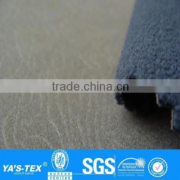 Polar fleece 3 layer laminated printed pyrograph jacket fabric