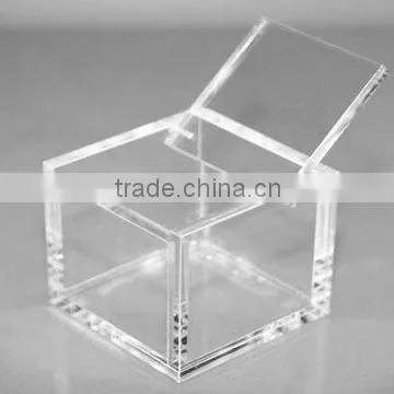 transparent Acrylic storage box /box display with lid