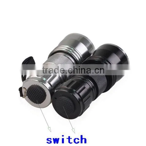 LED UV Flashlight Small 380-385nm Wave Band 21 LED UV Flashlight