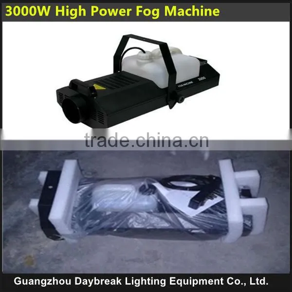 3000w high power fog machine short warmming up time dmx/wire/remote control AC110-240V
