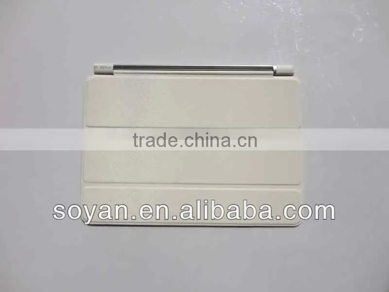 Palm print PU leather sleeve for ipad min,can be folded,offer various colors