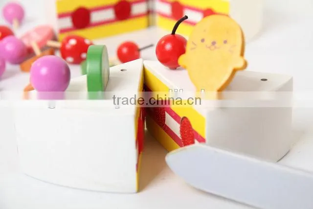 Kids wood baby cake toy kitchen