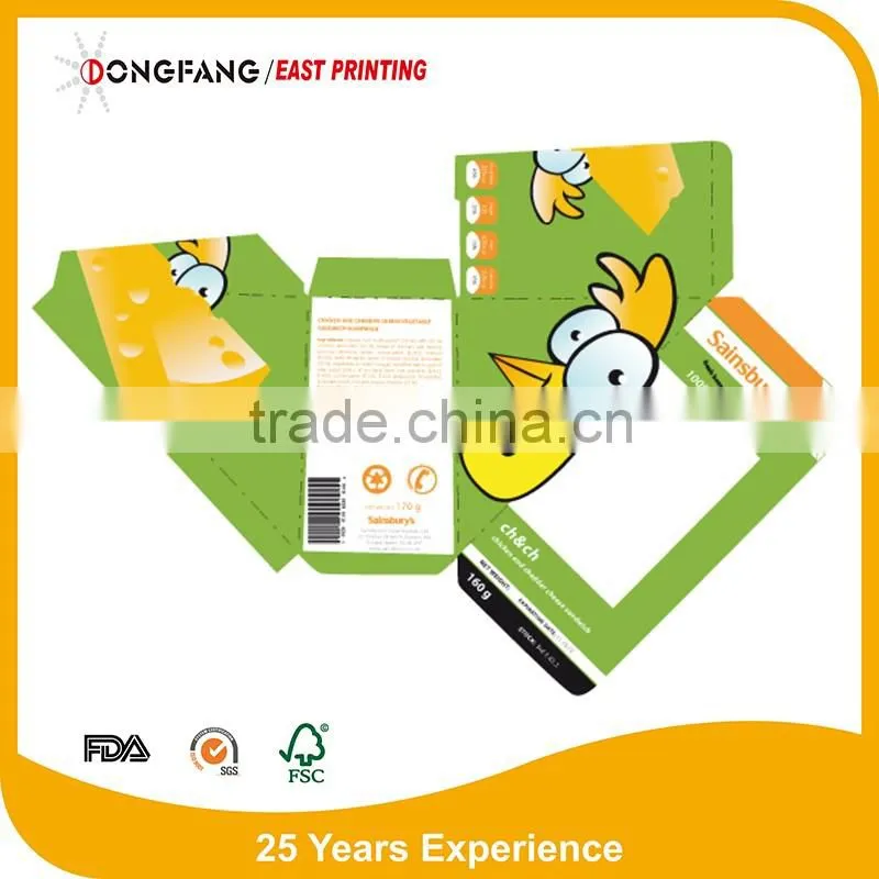 new paper sandwich packging box take away paper sandwich box