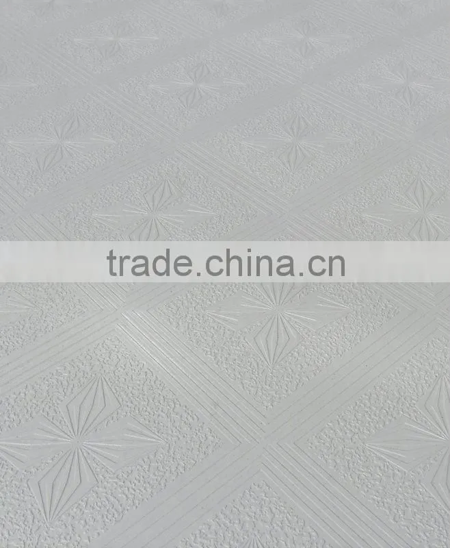 Red back pvc gypsum board ceiling