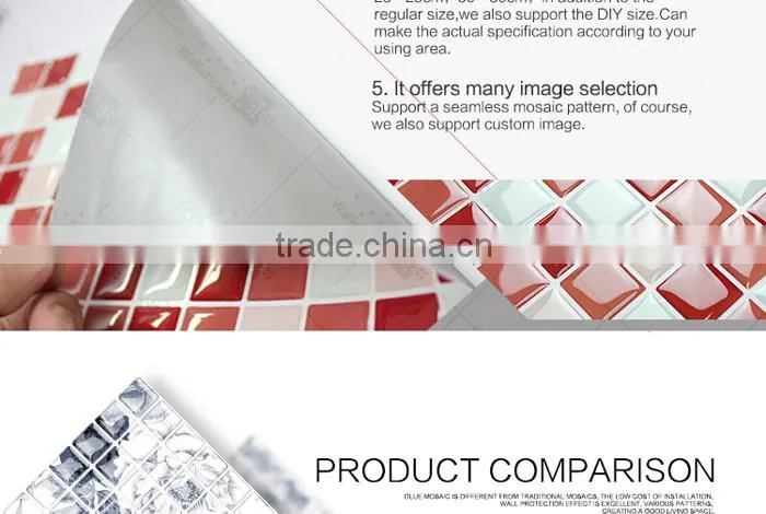 Yashi Oem printed wall sticker home decor kitchen with epoxy resin