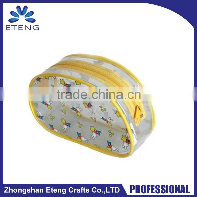 2016 New promotion custom dimensions clear plastic cosmetic bag,transparent pvc cosmetic pouch