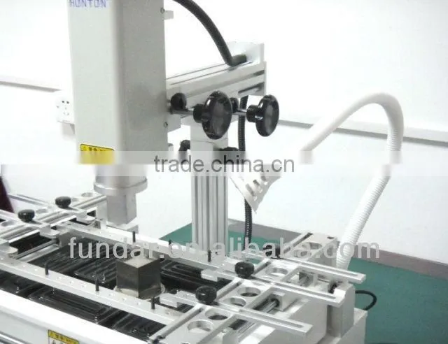 Cost low HT 390 3 temperature zones hot air infrared heating bga rework station for laptop motherboard