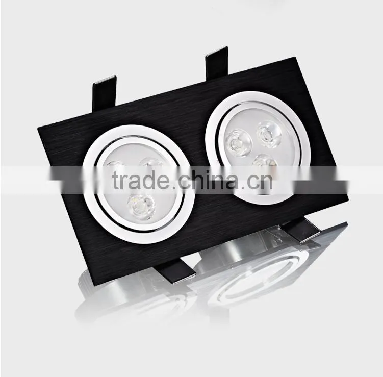 2 Light LED Ceiling Light Grille Lamp 6w 10W 14w 18w 24w 30w 36w LED Downlight