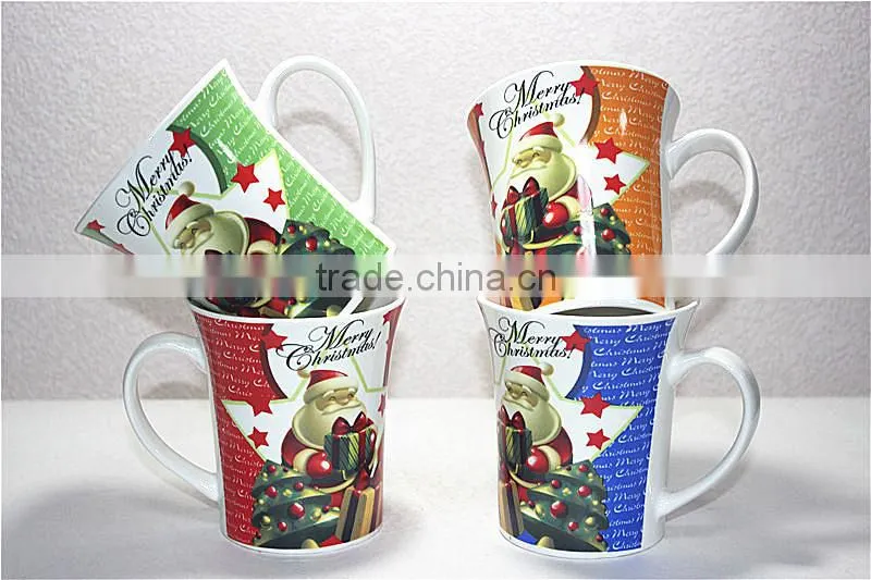 Cheap 12oz walmart porcelain coffee mugs for christams