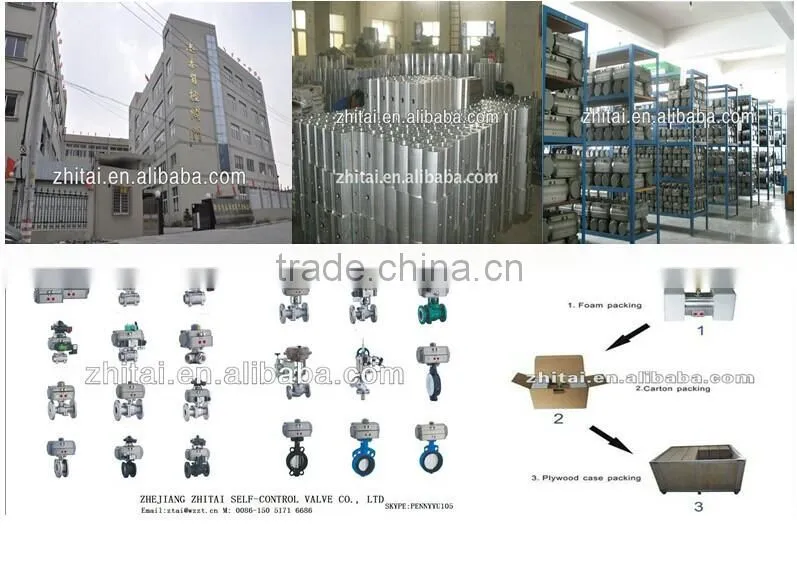 Pneumatic flange butterfly valve