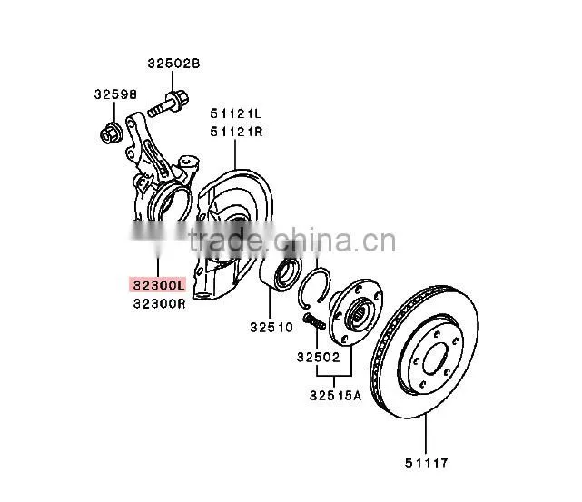 Steering Knuckle For Mitsubishi Outlander ASX CW4W CW5W CW6W GA2W GA3W 3870A007 3870A008