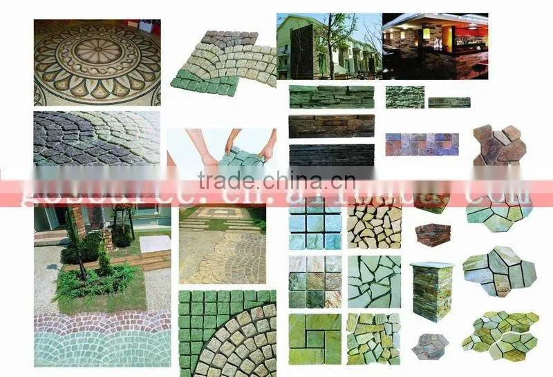 Round Granite mesh paving stone