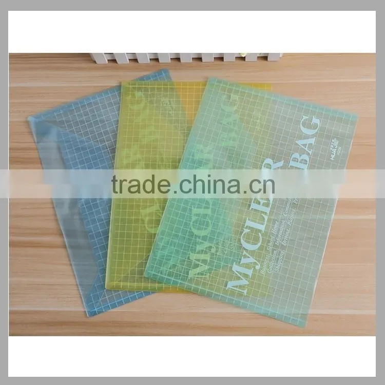 Hot sale my clear file bag transparent mesh file bag plastic clear file folder office supplies