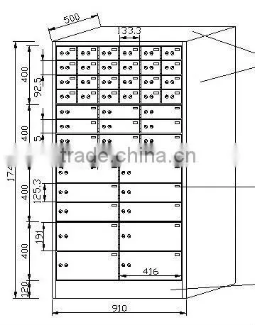 Stainless Steel Safe Deposit Box