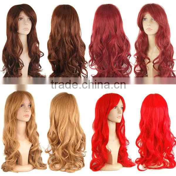 Ladies Short Wig Blonde Black Brown Wig Bob Curly Boycut Wedge Style Wigs W371