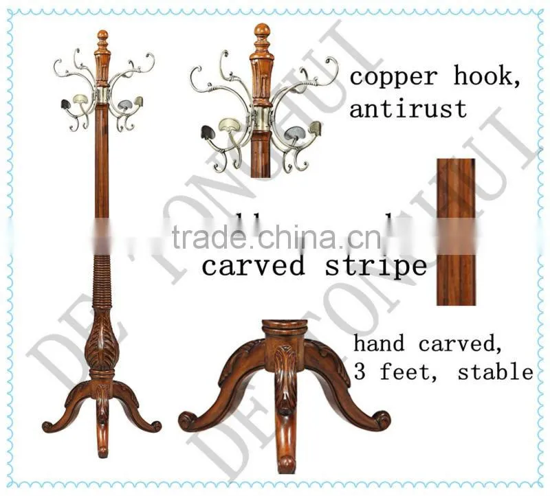 Standing woodwork fashion wooden hanger (S-12#)