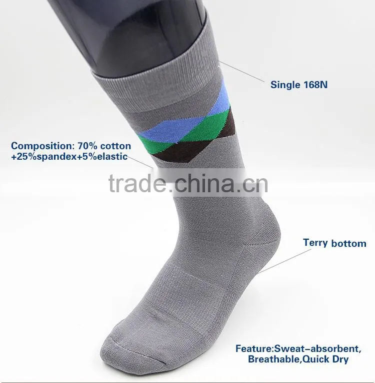 Custom cotton elite men crew socks