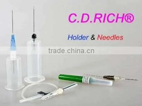 Holder for blood collection needles