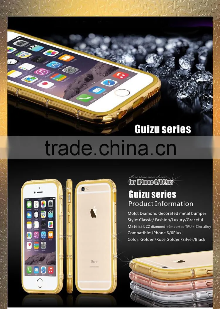 Factory Wholesale Metal Phone Case with TPU for iPhone 6 Plus
