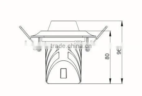 square shape modern led ceiling spot light 10W/12W/15W