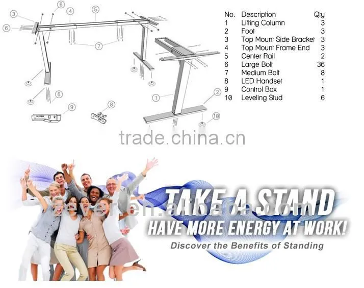 Ergonomics electric sit stand desk