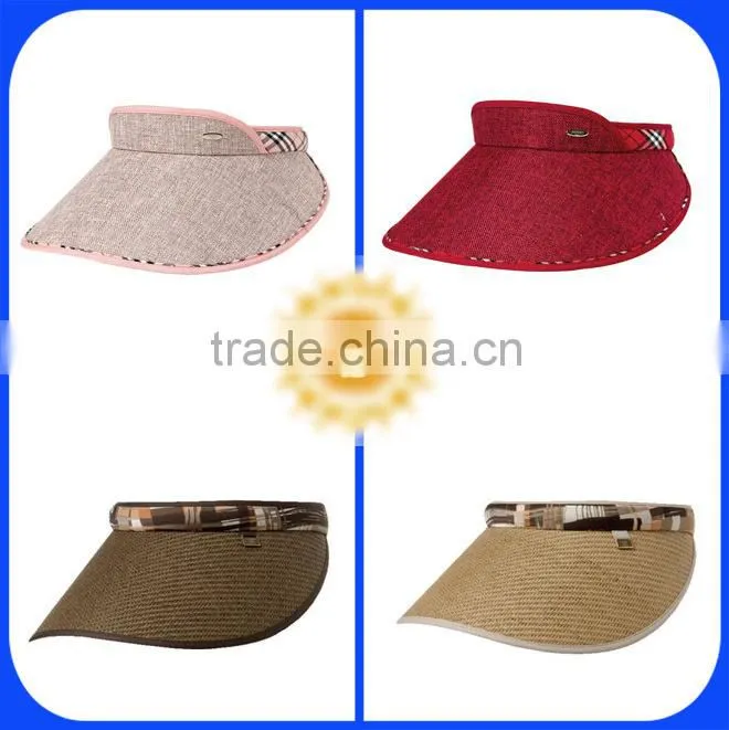 Sunny Shine fashion white crochet visor hat