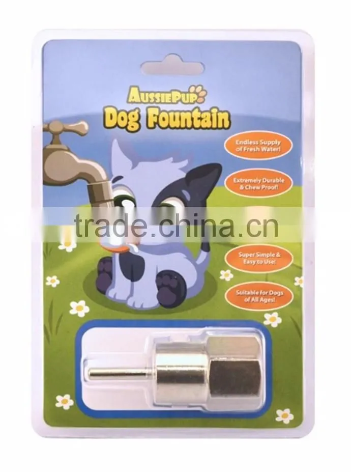 AussiePup DF-01 Outdoor Dog Water Drinking Stainless Steel Water Magic Tap Dispenser