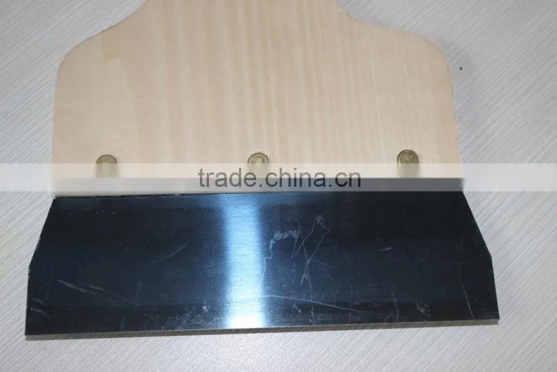 Blue carbon steel scraper / wooden handle tools / paint scraper