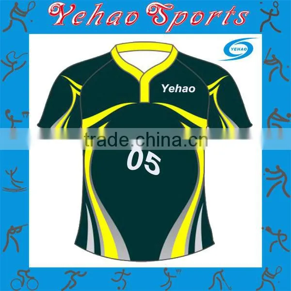OEM service uniform subliamtion rugby jersey athlettic cloth