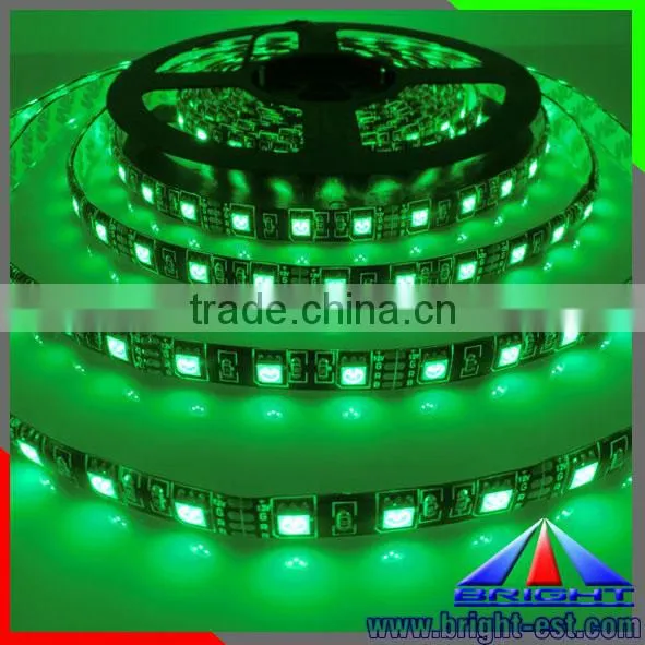IP68 proof led strip light, 24V DC 16W led light strip, 60pcs RGB led band lamps