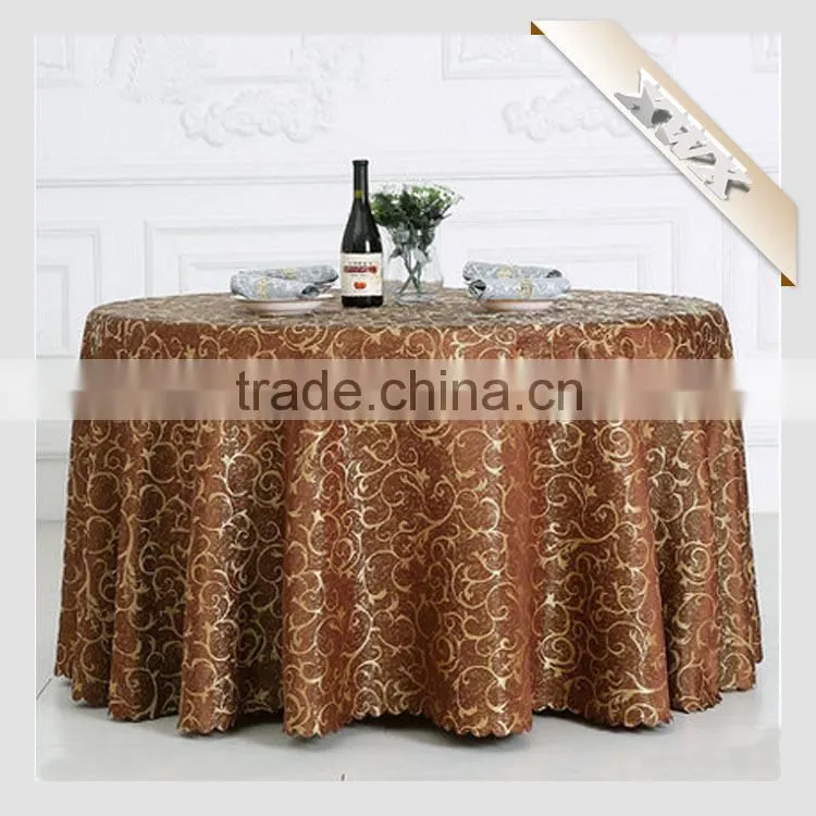 TC-137 Factory Wholesale 100% Polyester Wedding Rosette Table Cloth