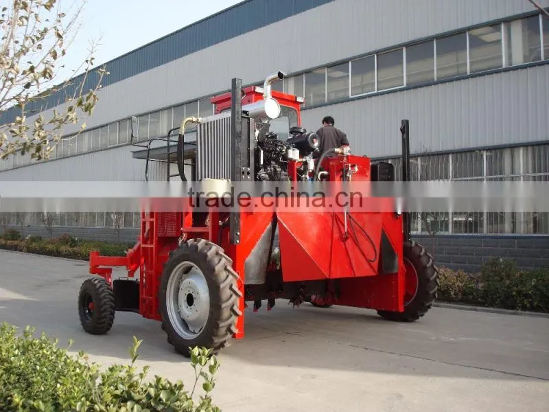 SUNCO Factory chicken manure compost turner machine/organic manure compost turner