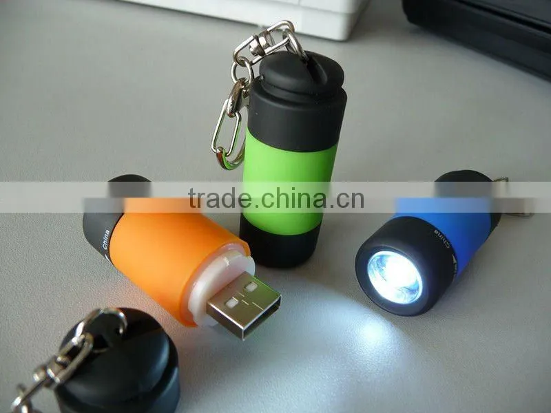 Promotional cheap and useful keychain led usb light